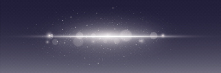 Obraz premium White glowing effect of flash of sparks, light effect of neon explosion line.