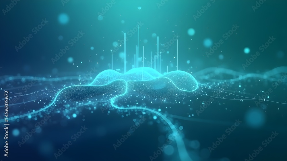 Poster abstract network data connection, technology background. futuristic digital communication and intern