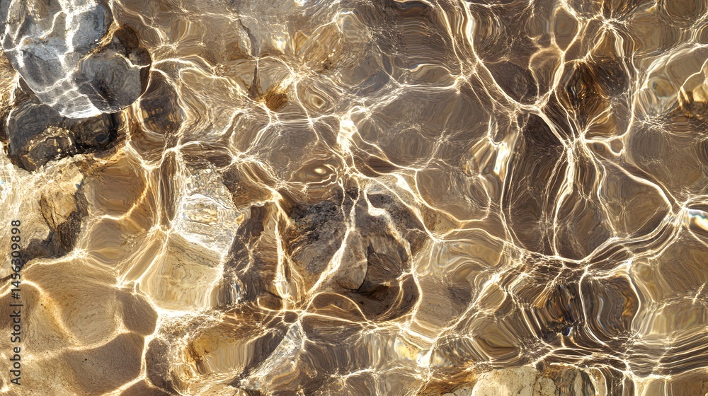 Poster abstract view of rippled water surface patterns.