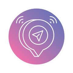 GPS Tracker vector icons stock illustration