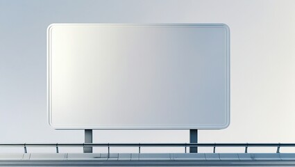 billboard on highway , advertising board in highway, blank white board isolated white background	