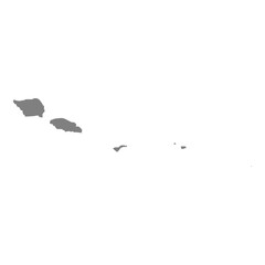 High Quality map of American Samoa is a state of United States with borders of the counties