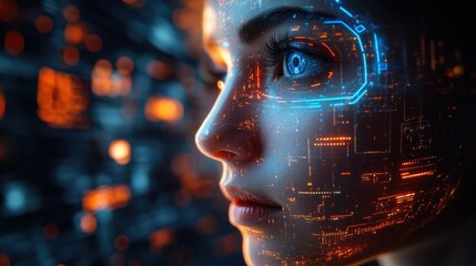 Cybernetic Woman: A Fusion of Humanity and Technology