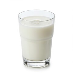glass of milk isolated on white