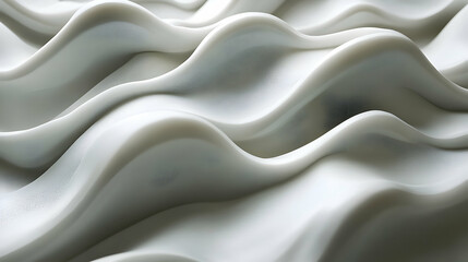 Obraz premium Abstract wavy patterns of light gray forms.