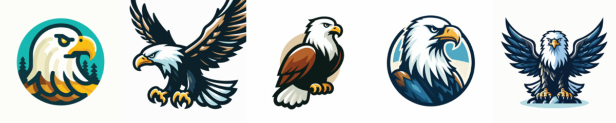 a vector of an eagle