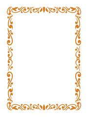 Minimalist Gold Border Premium Ornamental Frames Vector Art