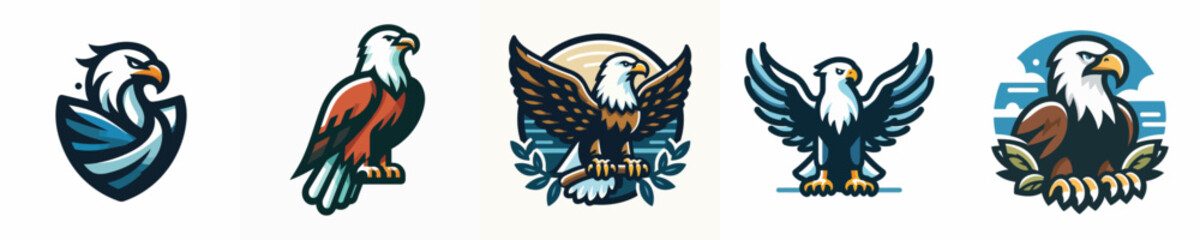 a vector of an eagle