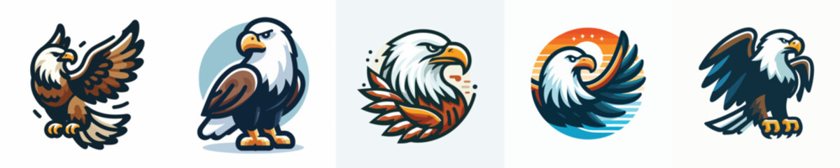 a vector of an eagle