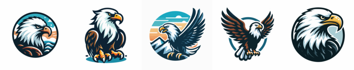 a vector of an eagle