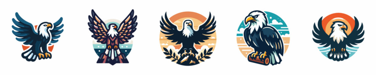 a vector of an eagle