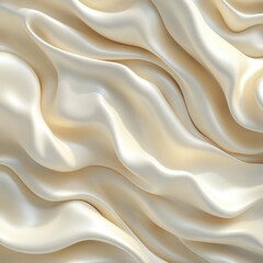 Obraz premium Creamy silk drapes in flowing folds