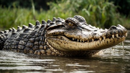 Fototapeta premium american alligator in the everglades
