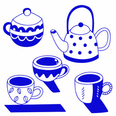 	
Set collections Japanese Teapot black silhouette icon symbol. Japan teacup design vector Illustration