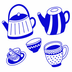 	
Set collections Japanese Teapot black silhouette icon symbol. Japan teacup design vector Illustration