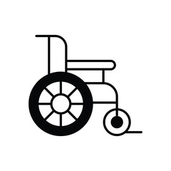 Mobility Aid vector icons stock illustration