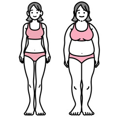 ダイエットに成功した女性