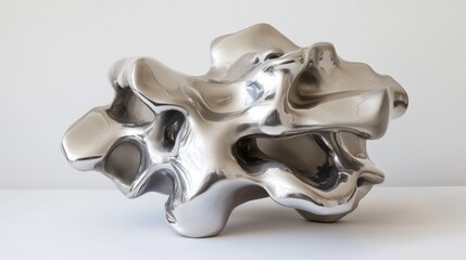 Abstract metal sculpture