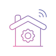 Smart Home Integration vector icons stock illustration
