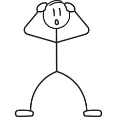 Hand Drawn Stick Man