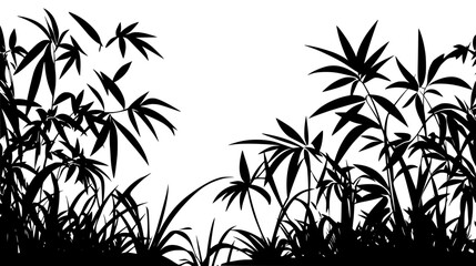 Fototapeta premium Patterns Forming In Wild Growth, vector illustration art