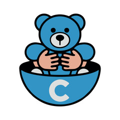 A cute and fluffy teddy bear sitting on a soft surface, perfect for children’s bedrooms, gifts, and romantic occasions. This adorable stuffed toy symbolizes love, warmth, and childhood memories.