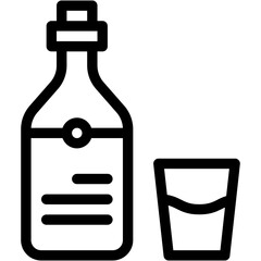 Vector Icon Bottle, Drink, Beer, Beer Bottle