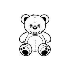 A cute and fluffy teddy bear sitting on a soft surface, perfect for children’s bedrooms, gifts, and romantic occasions. This adorable stuffed toy symbolizes love, warmth, and childhood memories.