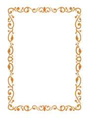 Contemporary Gold Border Ornamental Frames Vector Art Deco