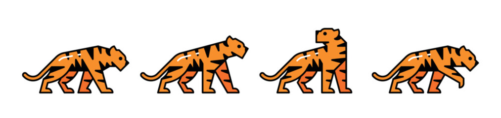 Tiger Logo. Icon design. Template elements