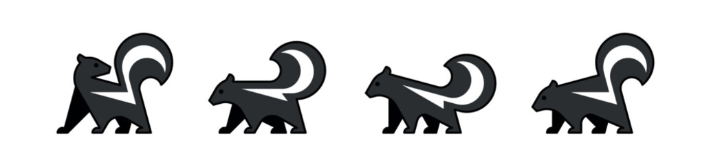 Skunk Logo. Icon design. Template elements