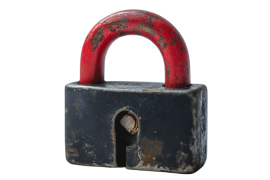 Sleek Black Padlock: Security, Privacy, Protection Icon. Perfect for websites, apps, and graphic on transparent background