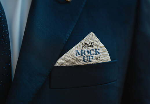 Pocket Square Mockup for Creative Design and Branding Projects