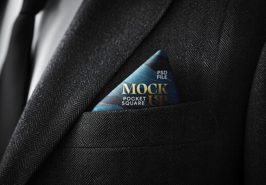 Pocket Square Mockup for Creative Design and Branding Projects