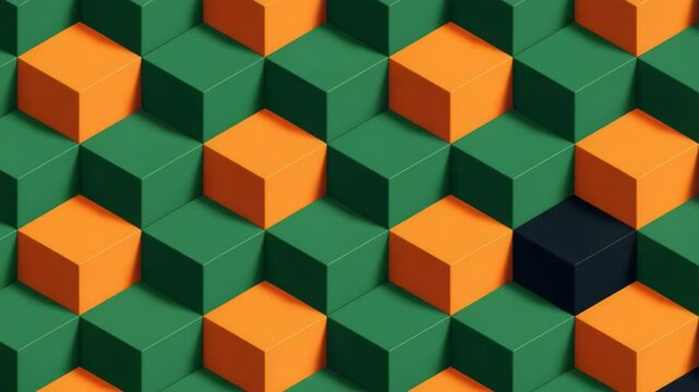 Abstract geometric cube pattern background