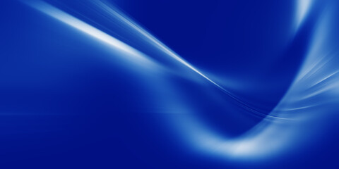 abstract blue background, abstract image of speed motion, blue desktop background, blue banner with white waves and gradients