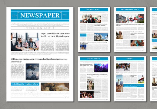 Classic Newspaper Template Layout