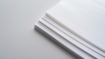 Blank Business Cards on White Background Minimal Mockup for Branding & Stationery Design