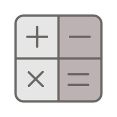 Obraz premium Math Symbols Vector Icon