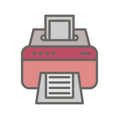 Inkjet Printer Vector Icon