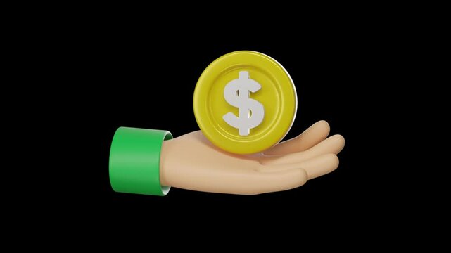 3d finance icon, Business and financial concept