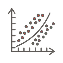 Regression Analysis Vector Icon