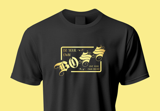 Motivational Typography Tshirt Design Template
