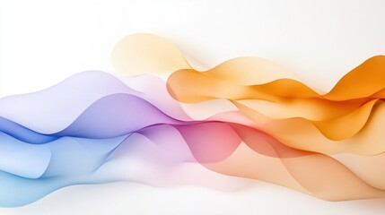 Fototapeta premium Artistic paper arrangement in gradient tones on white background