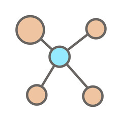 Network Topology Vector Icon