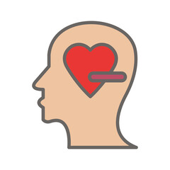 Negative Love Vector Icon