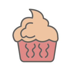 Cupcake Vector Icon