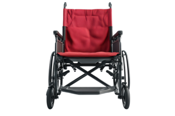 Medical Wheelchair: Top View Design, Healthcare Accessibility, Modern Mobility Solution, Ergonomic on transparent background