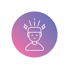 Stress vector icons stock illustration