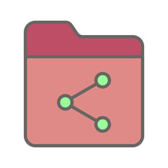 File Sharing Vector Icon